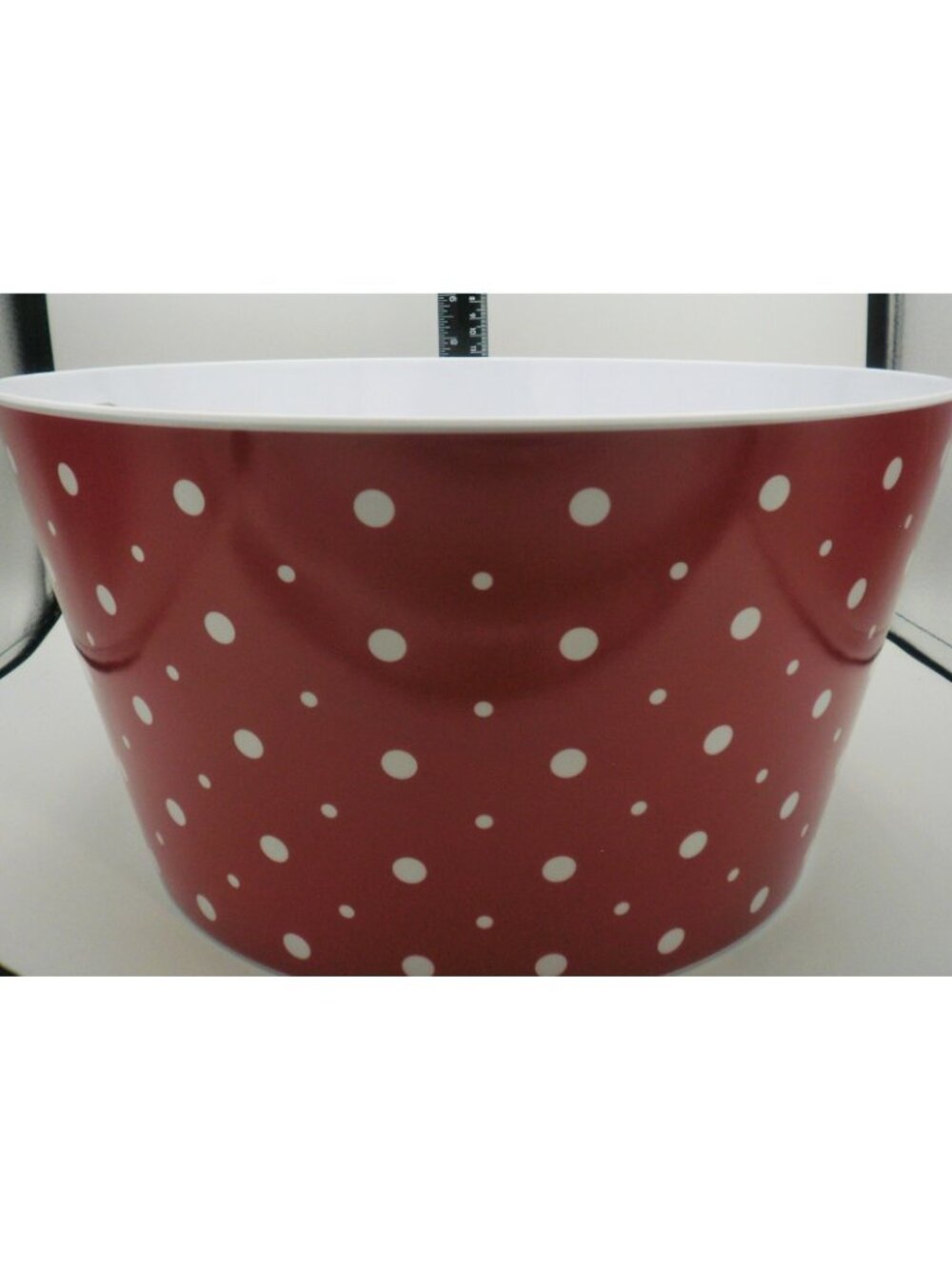 Temptations by Tara Melamine Beverage Tote Red Polka Dot PPP-HB-712458 - Picture 3 of 4